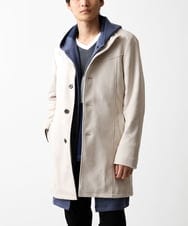 MKUDA61272 MK MICHEL KLEIN HOMME(MKミッシェルクランオム) 【ライナー付き】スプリングコート/ポンチスエード アイボリー