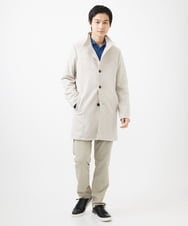 MKUDA61272 MK MICHEL KLEIN HOMME(MKミッシェルクランオム) 【ライナー付き】スプリングコート/ポンチスエード アイボリー