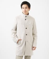 MKUDA61272 MK MICHEL KLEIN HOMME(MKミッシェルクランオム) 【ライナー付き】スプリングコート/ポンチスエード アイボリー