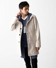 MKUDA61272 MK MICHEL KLEIN HOMME(MKミッシェルクランオム) 【ライナー付き】スプリングコート/ポンチスエード アイボリー