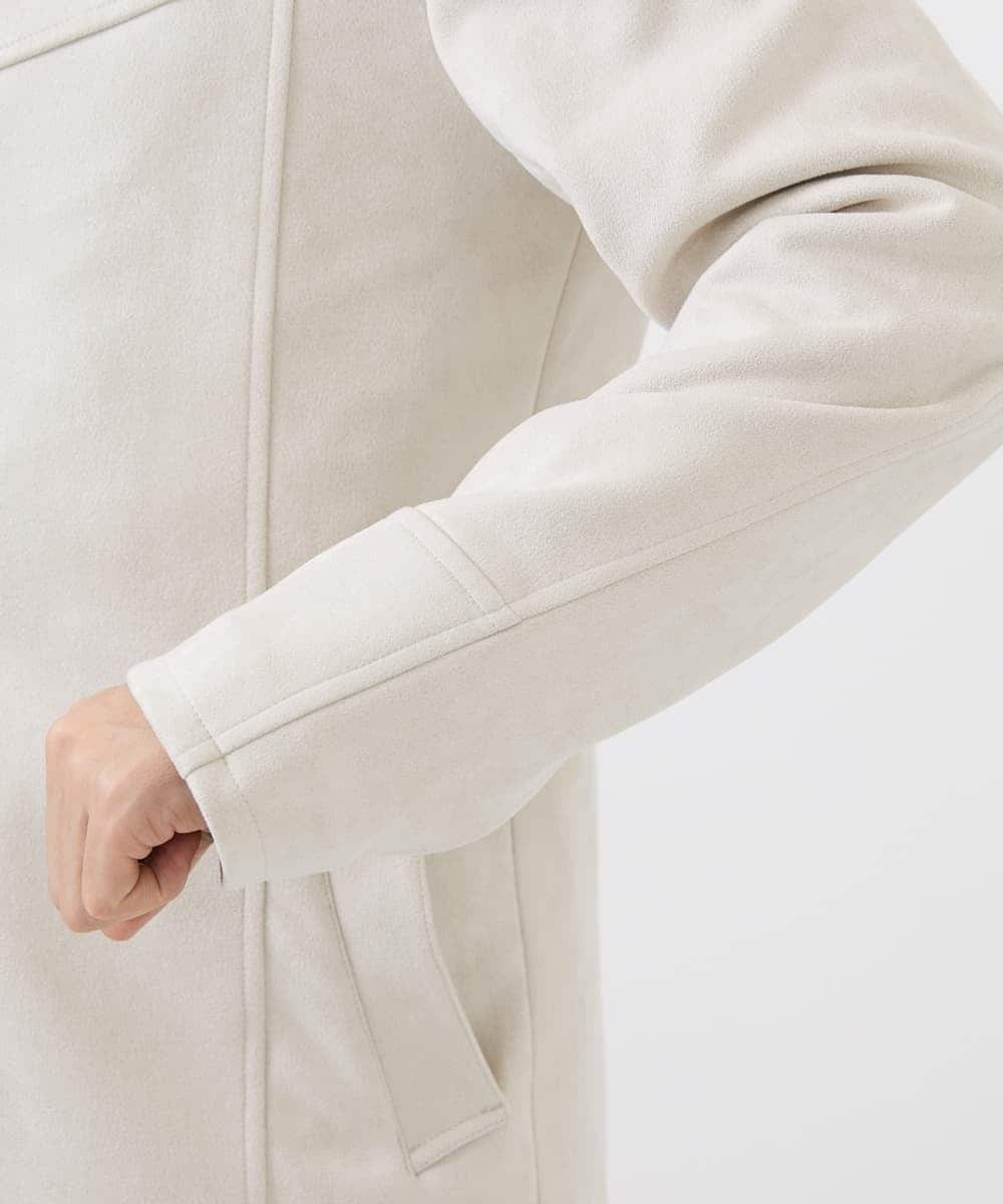 MKUDA61272 MK MICHEL KLEIN HOMME(MKミッシェルクランオム) 【ライナー付き】スプリングコート/ポンチスエード アイボリー
