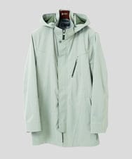 MKUDC01250 MK MICHEL KLEIN HOMME(MKミッシェルクランオム) 【いよいよ残り１色のみ！/在庫限り/秋・春兼用】ライトウエイトモッズコート グリーン