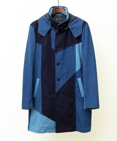 MKUDU05270 MK MICHEL KLEIN HOMME パッチワークデニムコート