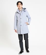 MKUDV50190 MK MICHEL KLEIN HOMME(MKミッシェルクランオム) 2WAYスプリングコート ライトグレー(91)