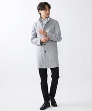 MKUDV51290 MK MICHEL KLEIN HOMME(MKミッシェルクランオム) ストレッチスタンドコート ライトグレー(91)
