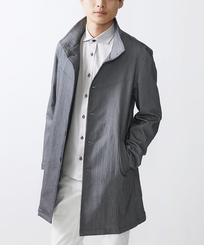 MKUDV51290 MK MICHEL KLEIN HOMME 【ビジネス対応／秋春兼用】ストレッチスタンドコート