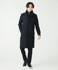 MKUJS55190 MK MICHEL KLEIN HOMME(MKミッシェルクランオム) ロングスタンドコート / RNドビーストレッチ ブラック(94)