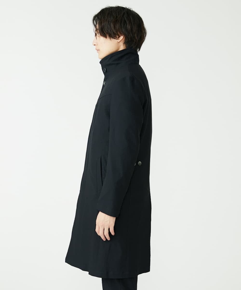 MKUJS55190 MK MICHEL KLEIN HOMME(MKミッシェルクランオム) ロングスタンドコート / RNドビーストレッチ ブラック(94)