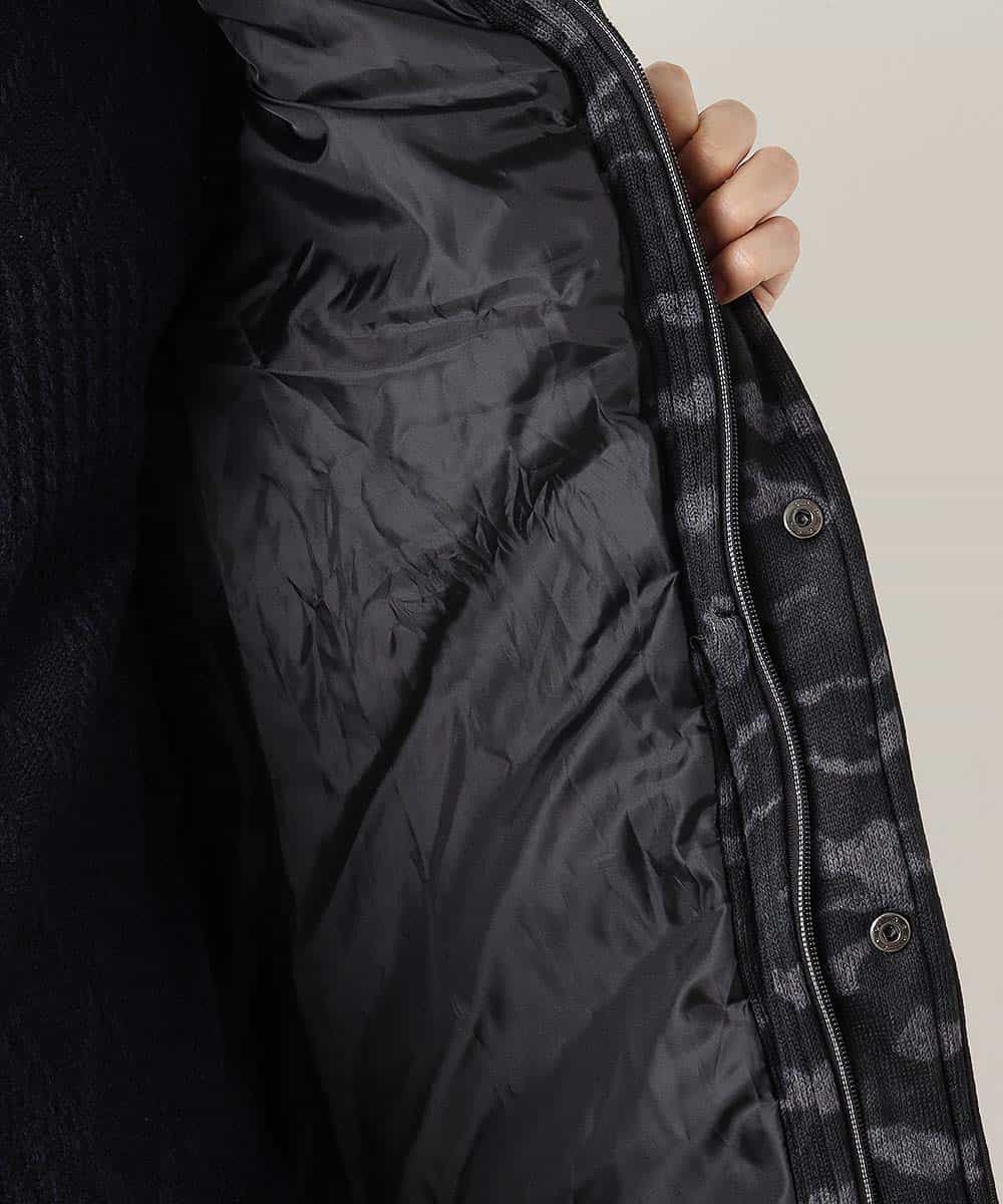 MKVKC31095 MK MICHEL KLEIN HOMME(MKミッシェルクランオム) 中綿ベスト／ニットフリース ゴールド