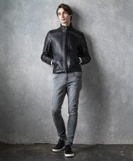 MKWAX01360 MK MICHEL KLEIN HOMME(MKミッシェルクランオム) LEATHER BLOUSON ブラック(94)