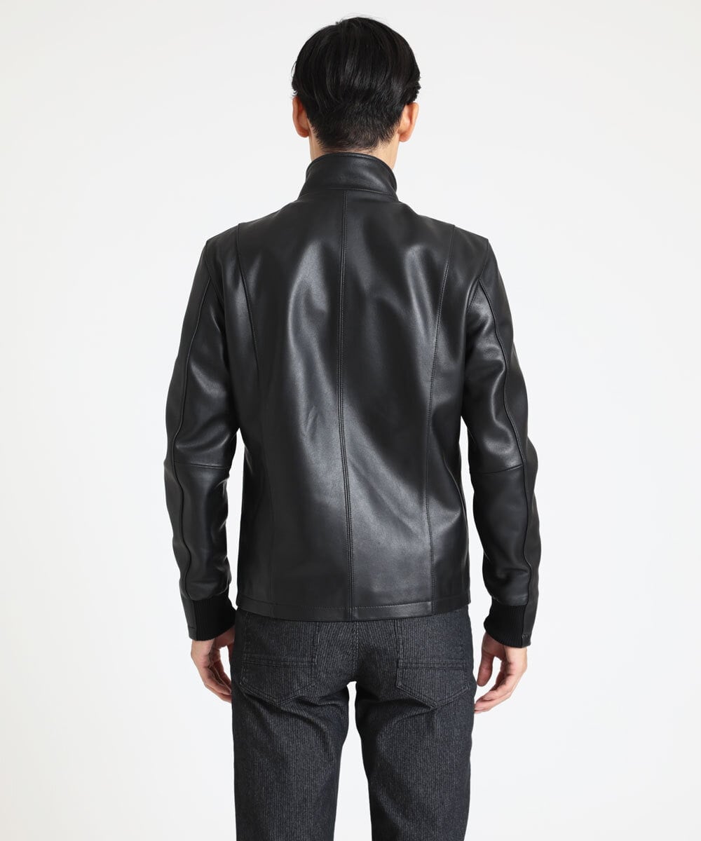 MKWAX01360 MK MICHEL KLEIN HOMME(MKミッシェルクランオム) LEATHER BLOUSON ブラック(94)