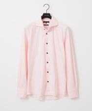 MNBAA13200 MICHEL KLEIN HOMME(ミッシェルクラン オム) 《日本製》ストレッチラッセル長袖シャツ ピンク