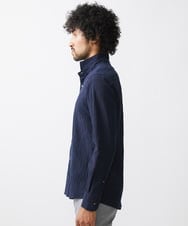 MNBAA26250 MICHEL KLEIN HOMME(ミッシェルクラン オム) チェック柄長袖シャツ ネイビー