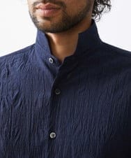 MNBAA26250 MICHEL KLEIN HOMME(ミッシェルクラン オム) チェック柄長袖シャツ ネイビー