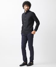 MNBAA26250 MICHEL KLEIN HOMME(ミッシェルクラン オム) チェック柄長袖シャツ ブラック