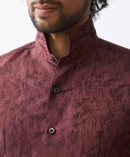 MNBAA51270 MICHEL KLEIN HOMME(ミッシェルクラン オム) 《日本製》総柄ジャガードシャツ パープル