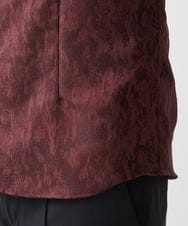 MNBAA51270 MICHEL KLEIN HOMME(ミッシェルクラン オム) 《日本製》総柄ジャガードシャツ パープル
