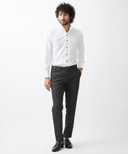 MNBAA54200 MICHEL KLEIN HOMME(ミッシェルクラン オム) 《日本製》イージーケアーボタンダウン長袖シャツ ホワイト