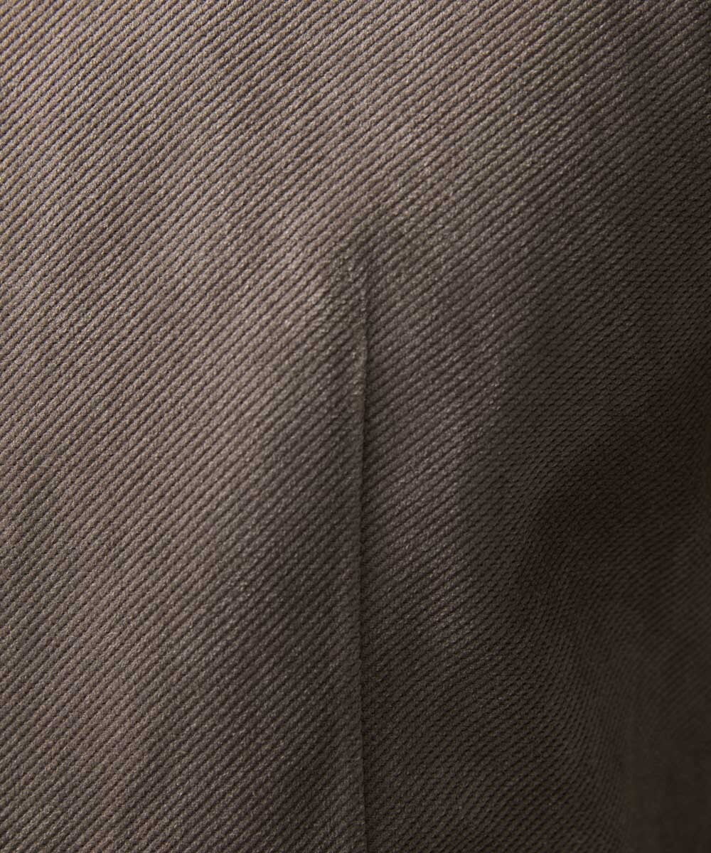 MNBAA56230 MICHEL KLEIN HOMME(ミッシェルクラン オム) トリコットベロア長袖シャツ セットアップ ブラウン