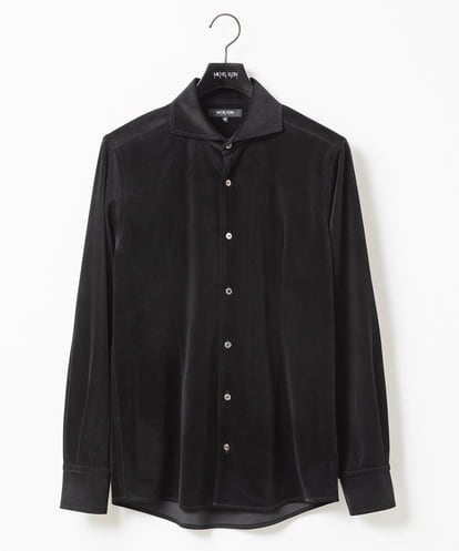 MNBAA56230 MICHEL KLEIN HOMME トリコットベロア長袖シャツ セットアップ