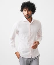 MNBAC52210 MICHEL KLEIN HOMME(ミッシェルクラン オム) 《日本製》ジャージ長袖シャツ ピンク