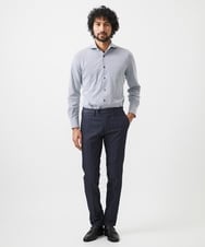MNBAC52210 MICHEL KLEIN HOMME(ミッシェルクラン オム) 《日本製》ジャージ長袖シャツ ブルー