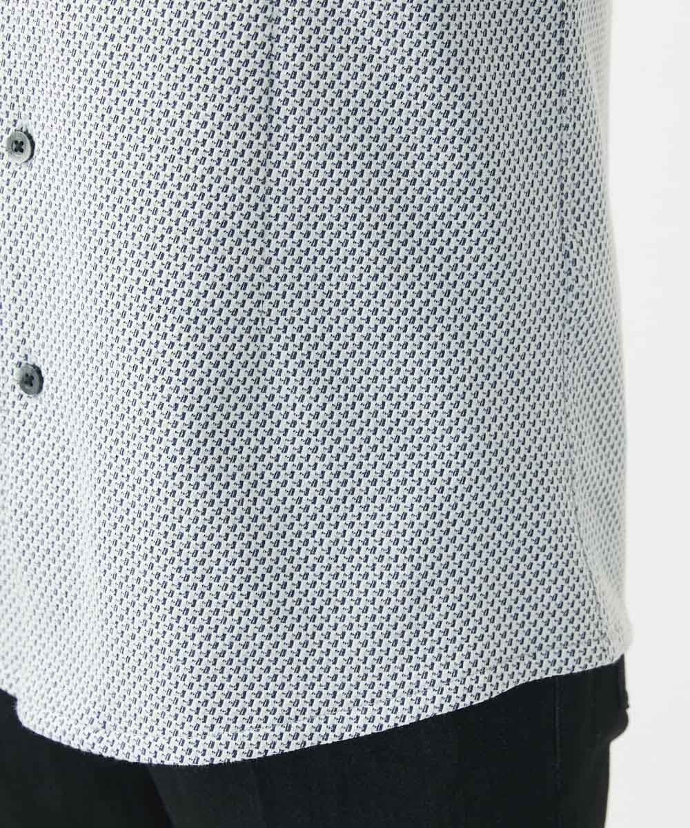 MNBAC52210 MICHEL KLEIN HOMME(ミッシェルクラン オム) 《日本製》ジャージ長袖シャツ ブルー