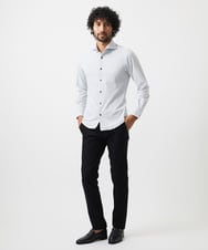 MNBAC52210 MICHEL KLEIN HOMME(ミッシェルクラン オム) 《日本製》ジャージ長袖シャツ ライトグレー