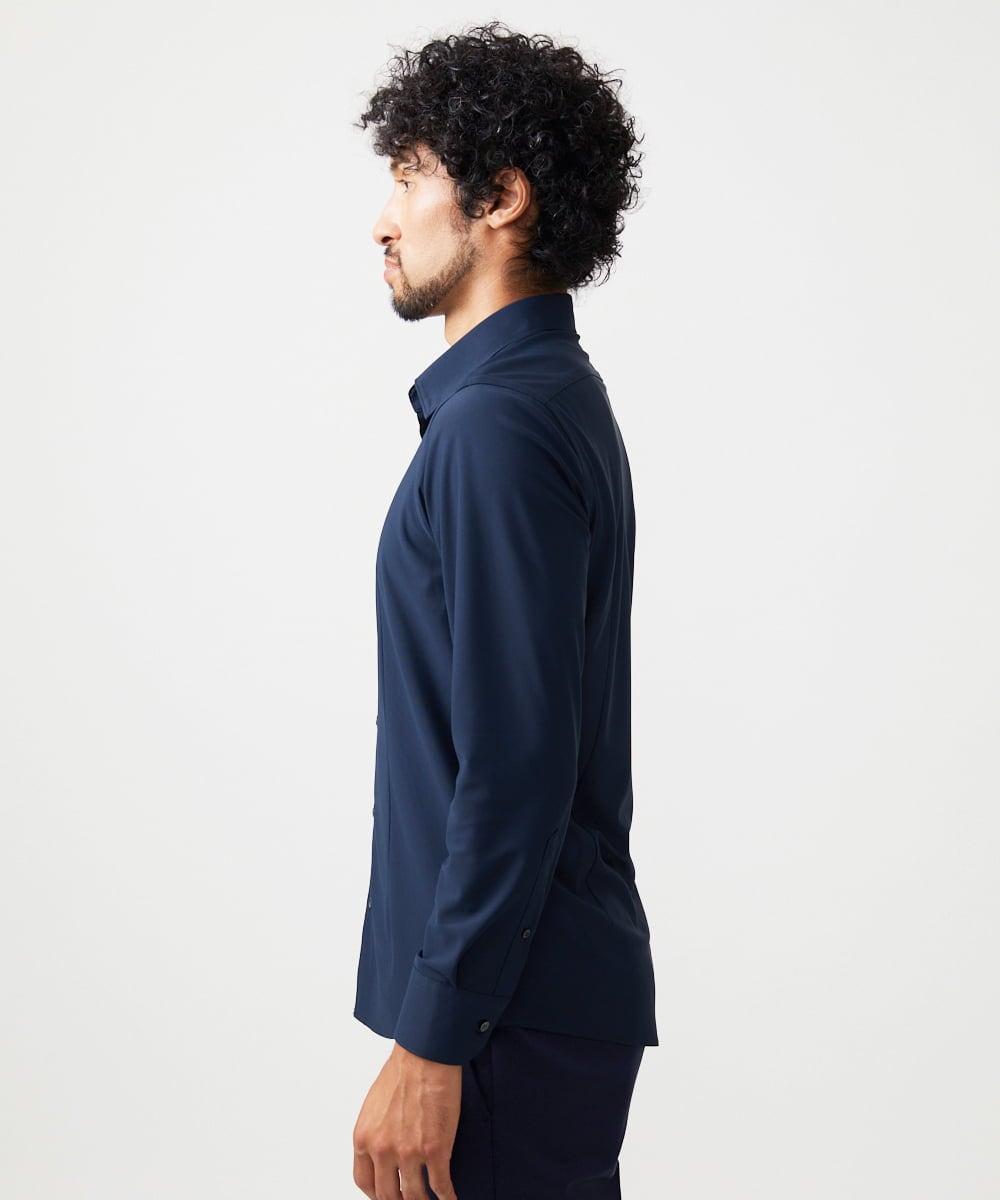 MNBAD02230 MICHEL KLEIN HOMME(ミッシェルクラン オム) 長袖シャツ ネイビー
