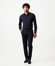 MNBAD02230 MICHEL KLEIN HOMME(ミッシェルクラン オム) 長袖シャツ ブラック