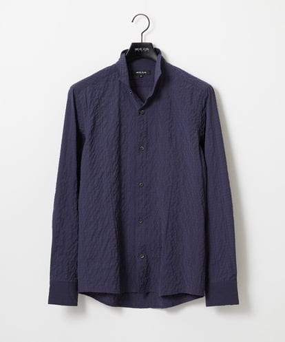 MNBAD26250 MICHEL KLEIN HOMME シアーサッカー調長袖シャツ