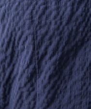 MNBAD26250 MICHEL KLEIN HOMME(ミッシェルクラン オム) シアーサッカー調長袖シャツ ネイビー