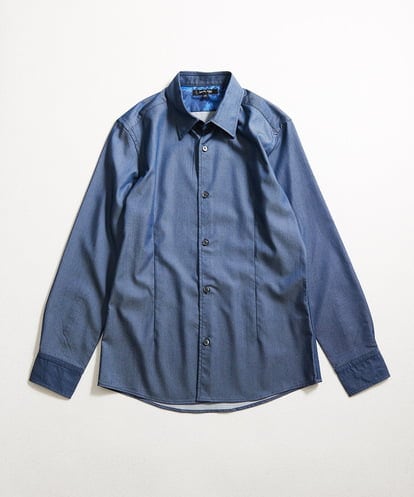 MNBAD50270 MICHEL KLEIN HOMME テンセルデニム長袖シャツ