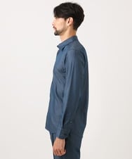 MNBAD50270 MICHEL KLEIN HOMME(ミッシェルクラン オム) 【セットアップ】デニム調長袖シャツ ブルー