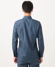 MNBAD50270 MICHEL KLEIN HOMME(ミッシェルクラン オム) 【セットアップ】デニム調長袖シャツ ブルー
