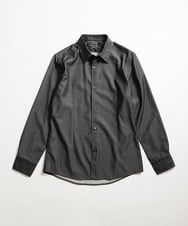 MNBAD50270 MICHEL KLEIN HOMME(ミッシェルクラン オム) テンセルデニム長袖シャツ ブラック