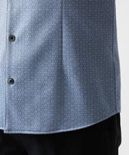 MNBAD70210 MICHEL KLEIN HOMME(ミッシェルクラン オム) 《日本製》ジャガード長袖シャツ ライトブルー