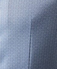 MNBAD70210 MICHEL KLEIN HOMME(ミッシェルクラン オム) 《日本製》ジャガード長袖シャツ ライトブルー
