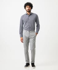 MNBAF01230 MICHEL KLEIN HOMME(ミッシェルクラン オム) シアサッカー長袖シャツ ライトブルー