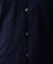 MNBAF01230 MICHEL KLEIN HOMME(ミッシェルクラン オム) シアサッカー長袖シャツ ネイビー