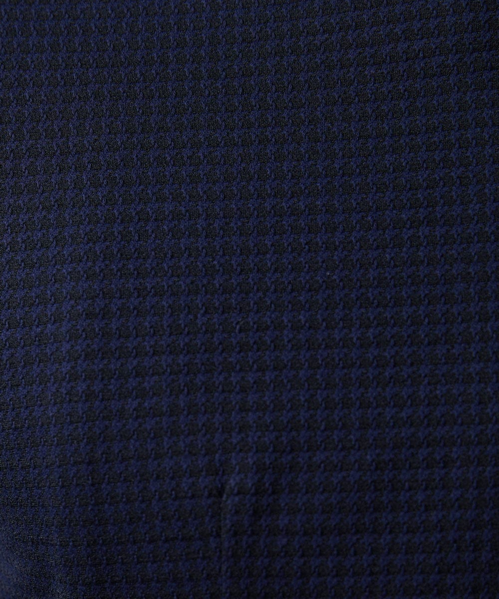 MNBAF01230 MICHEL KLEIN HOMME(ミッシェルクラン オム) シアサッカー長袖シャツ ネイビー