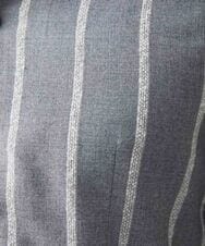 MNBAF51250 MICHEL KLEIN HOMME(ミッシェルクラン オム) ストライプ柄長袖シャツ グレー