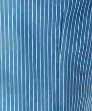 MNBAF55210 MICHEL KLEIN HOMME(ミッシェルクラン オム) 《日本製》ストライプ柄ジャージ長袖シャツ ブルー