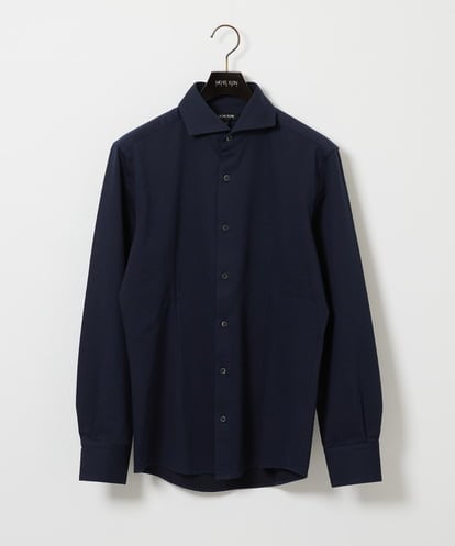 MNBAI02210 MICHEL KLEIN HOMME 《日本製》ブロックイージーケア長袖シャツ