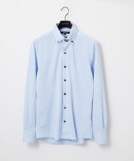 MNBAI03200 MICHEL KLEIN HOMME(ミッシェルクラン オム) 《日本製》ボタンダウン長袖シャツ ライトブルー