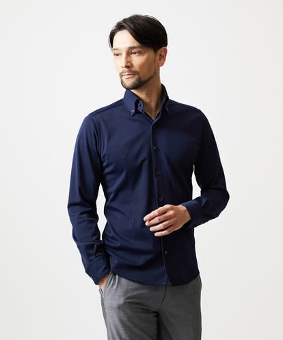 MNBAI03200 MICHEL KLEIN HOMME 《日本製》ボタンダウン長袖シャツ
