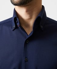MNBAI03200 MICHEL KLEIN HOMME(ミッシェルクラン オム) 《日本製》ボタンダウン長袖シャツ ネイビー