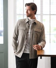 MNBAI55330 MICHEL KLEIN HOMME(ミッシェルクラン オム) ウール調シャツブルゾン ベージュ
