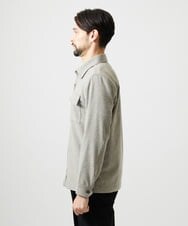 MNBAI55330 MICHEL KLEIN HOMME(ミッシェルクラン オム) ウール調シャツブルゾン ベージュ