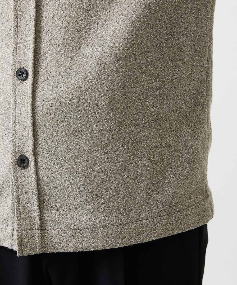 MNBAI55330 MICHEL KLEIN HOMME(ミッシェルクラン オム) ウール調シャツブルゾン ベージュ